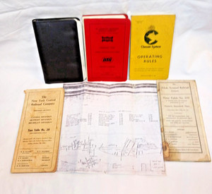 Railroad Ephemera Timetables Rules Track Lines Chessie Frisco New York Central