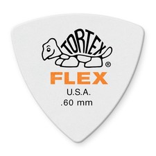 Jim Dunlop Tortex Flex Triangle Pick .60MM - 6 Pack 0.60mm, ORANGE