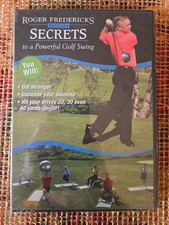 Roger Fredericks Secrets To A Powerful Golf Swing DVD, 2005 NEW, Sealed