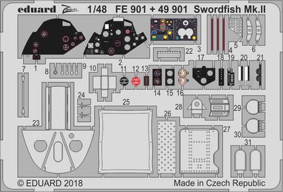 Eduard 1/48 Fairey Swordfish Mk.II Cockpit (Tamiya) FE901