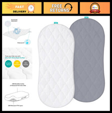 Soft Bassinet Mattress Pad Cover 18 x 30 - Fits Halo Swivel Cradle, Waterproof