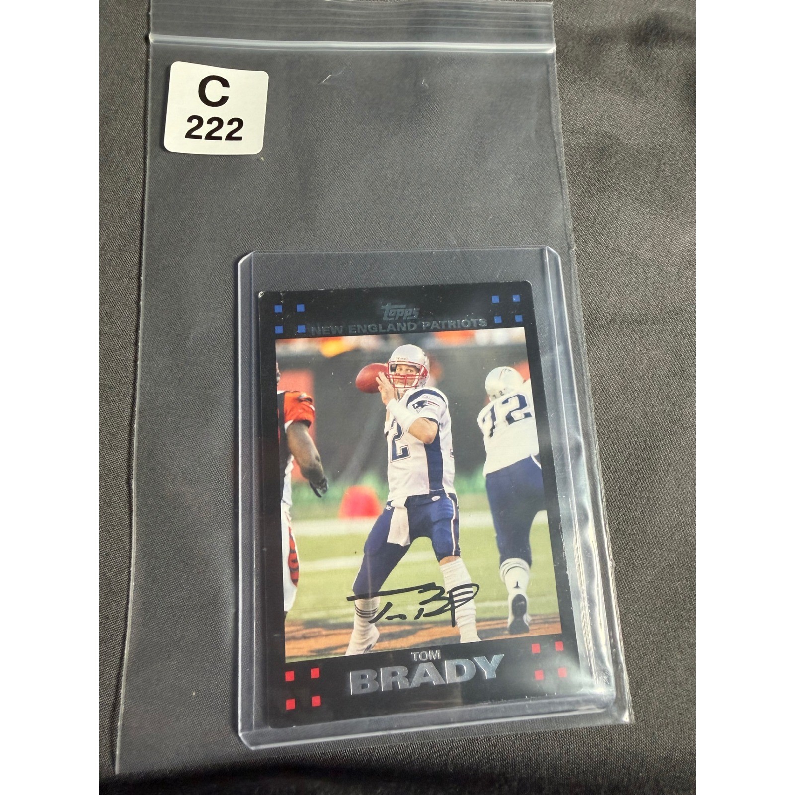 2007 Topps Tom Brady New England Patriots Football Card 10 of 12 Facsimile Auto view 11