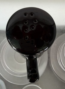 Frankoma Black Onyx Pepper Shaker. New. Excellent Condition.