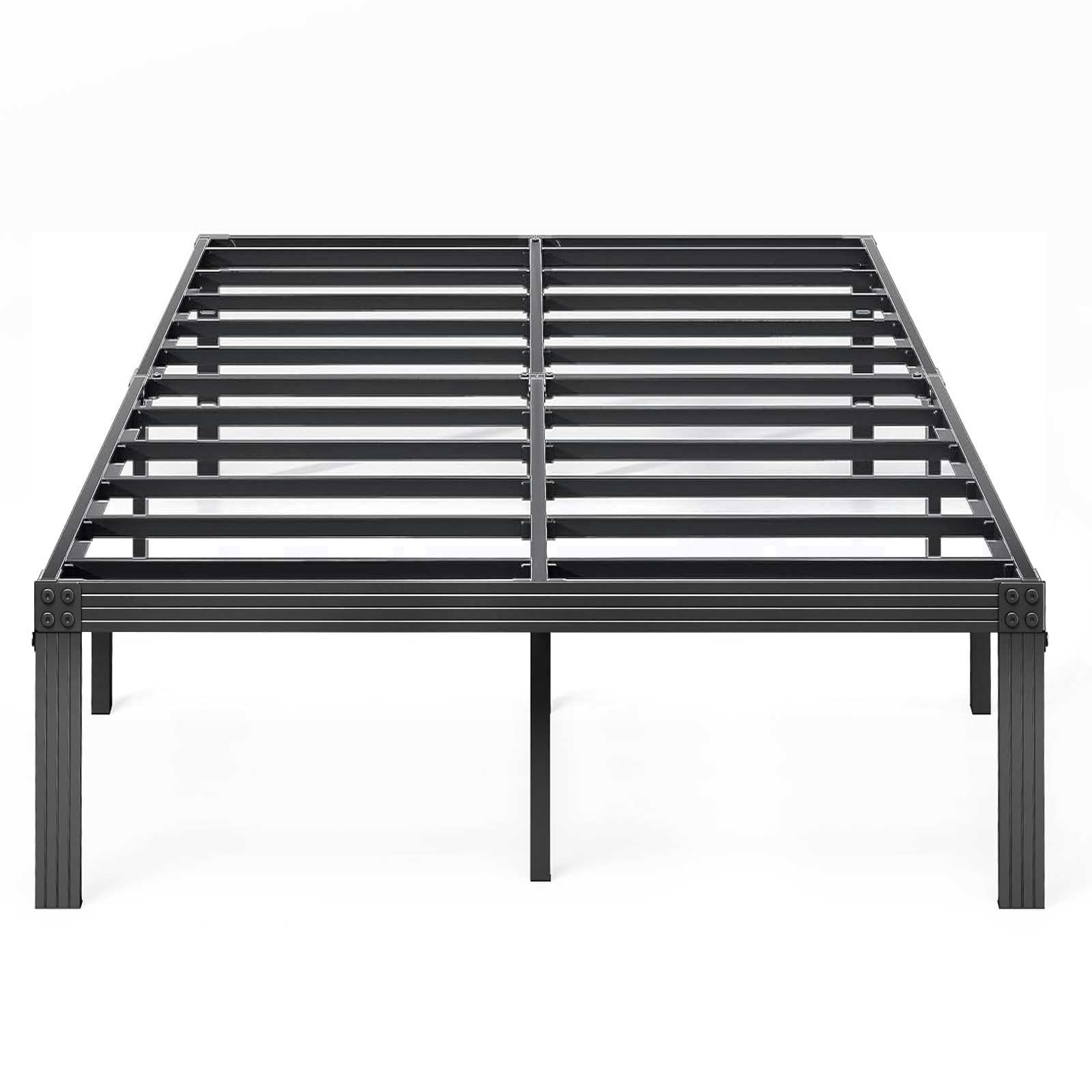 Queen Size Bed Frame, 18 Inches Platform Bed Frame, 3500lbs Heavy Duty Steel ...