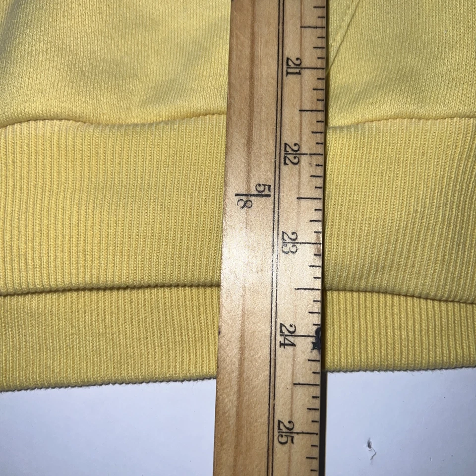 Polo Ralph Lauren Big Pony Amarillo Pullover Sudadera con Capucha Suéter Preppy Para Mujer Talla Lg Foto 4 de 4