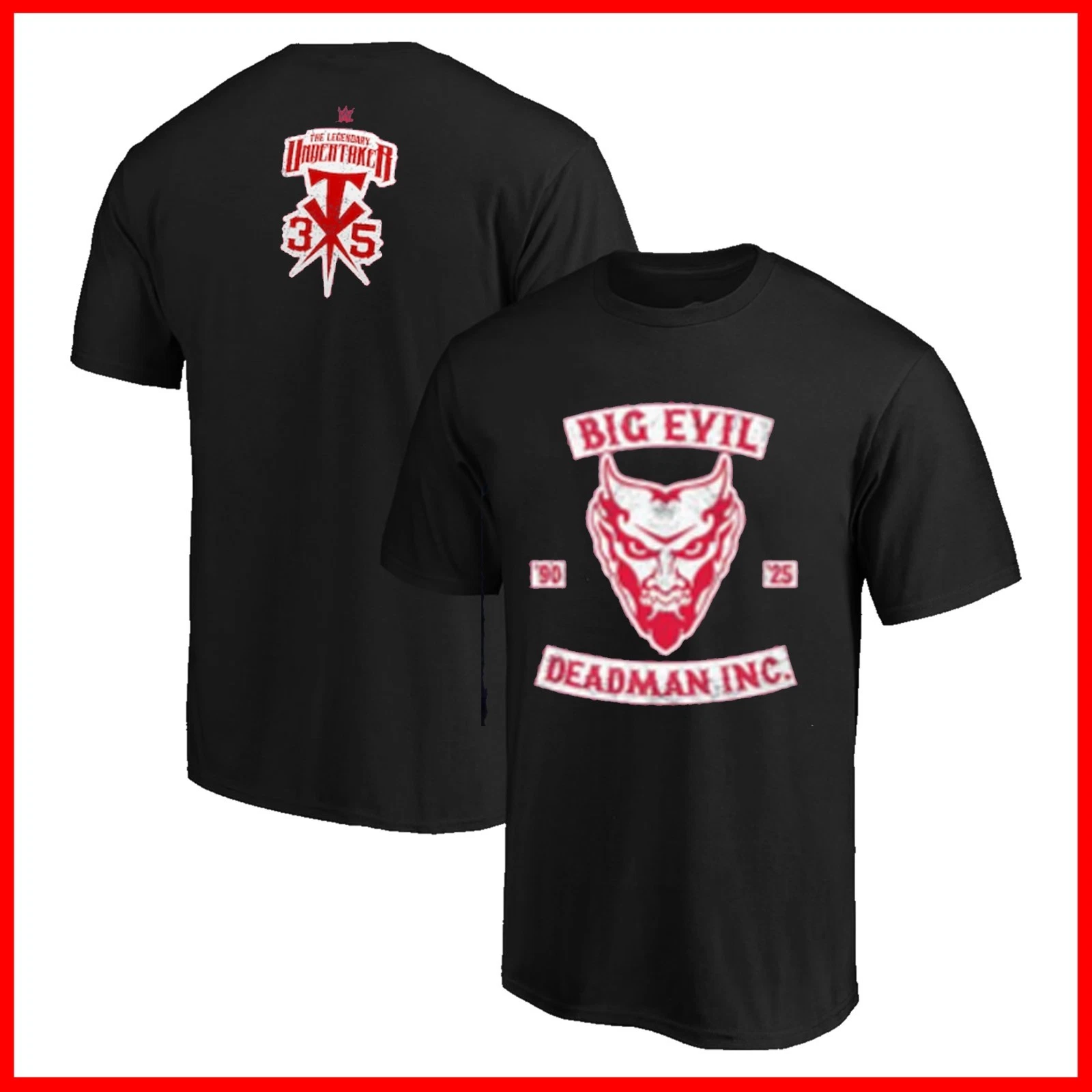 2025 The Undertake 35 Years Big Evil, Close-Up  Both Side T-Shirt