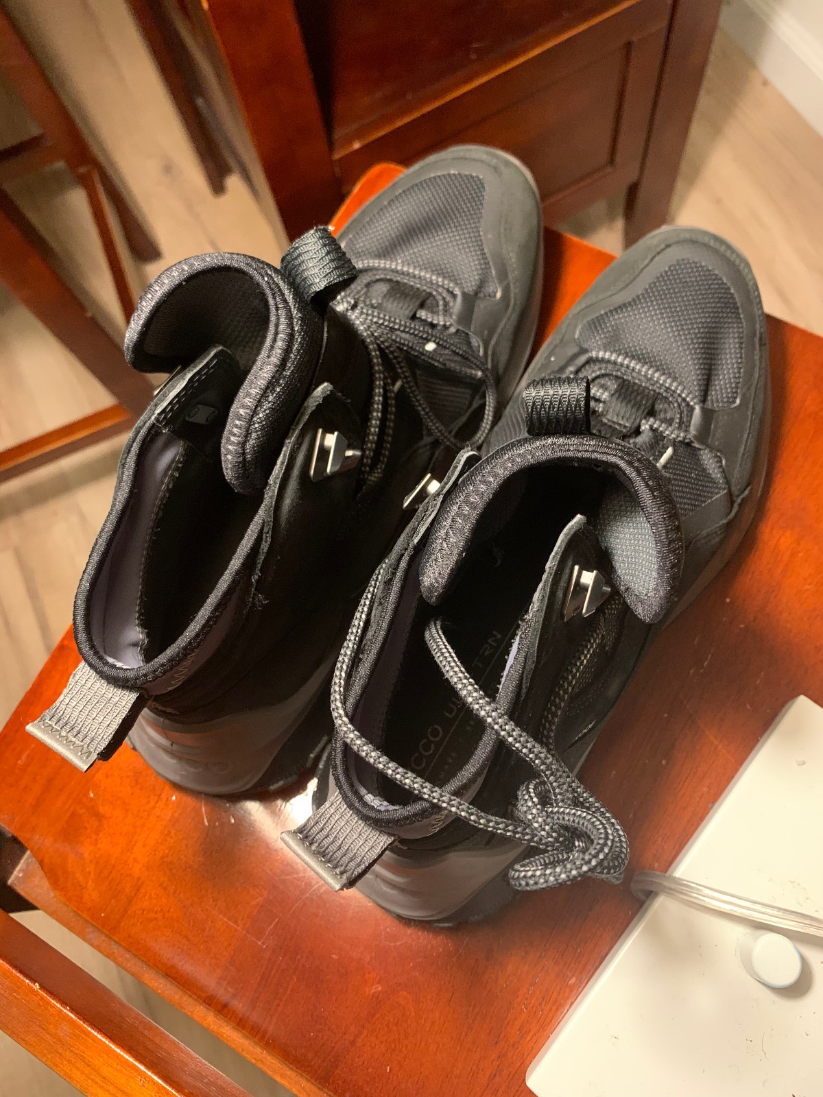 Ecco Men's ULT-TRN, Size 43 european size (U.S 9.5), Black, Leather, Water proof image 2