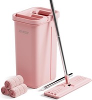 Wischmopp Set Mit Eimer Und Auswringer 152,4 Cm 3 Mikrofaser-Pads