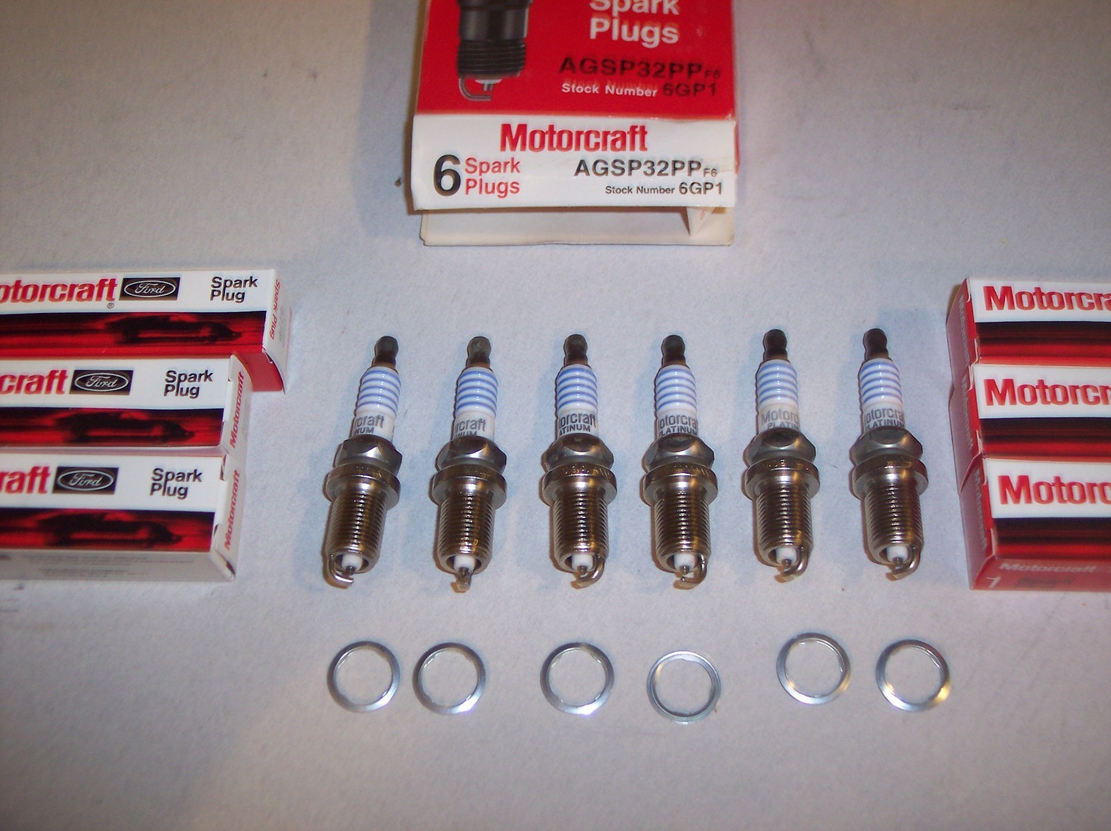 Motorcraft Copper Core Spark Plug AGSP32PP Lot of 6 Plugs Made in the USA