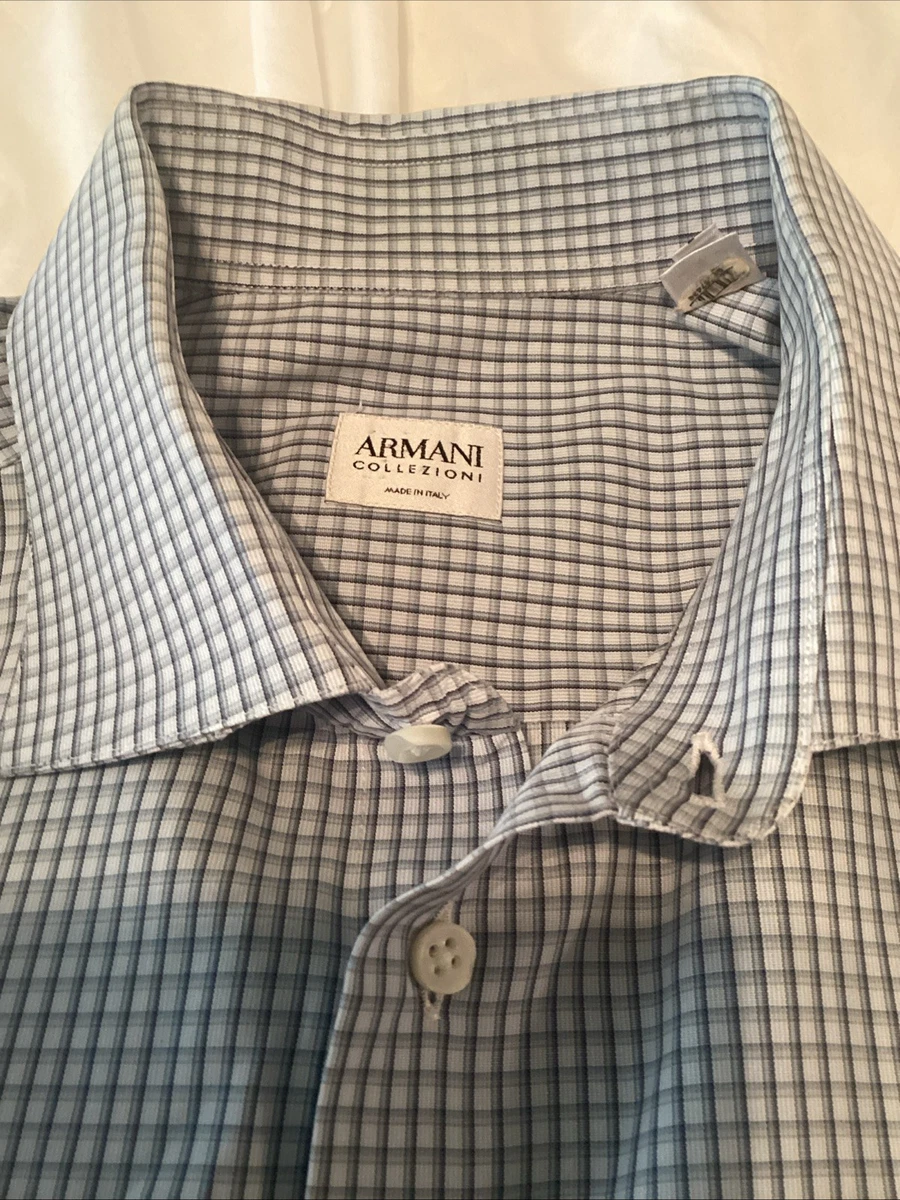 armani collezioni modern fit dress shirt Armani Collezioni Modern fit cotton blend shirt|ZCCM5LZCBC0100
