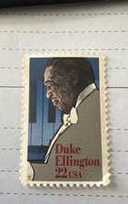 1986 Duke Ellington Single 22c Stamp,  Jackie, Robinson, And Martin Luther King