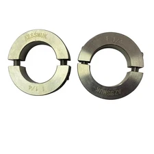 2 PCS 1-1/4'' Bore Double Split Shaft Collar Stainless Steel Lock Collar Clamp