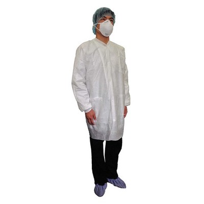 CONDOR 31TV01 Lab Coat,M,White,SMS 31TV01