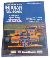 1986 Nissan Monterey Grand Prix Laguna Seca Raceway Official Program