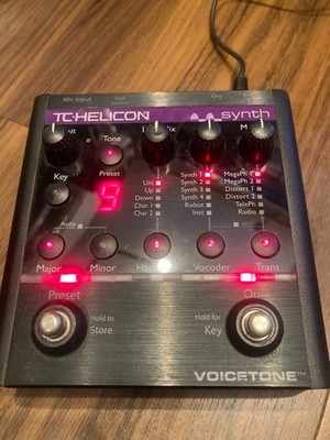 TC Helicon VoiceTone Synth Vocal Processor Vocoder Effects Pedal Tested Japan
