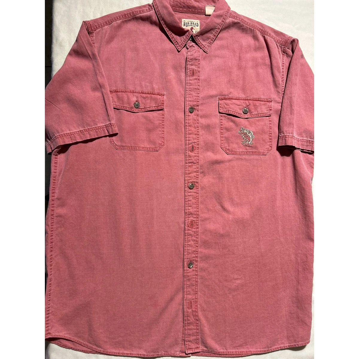 Chemise Nylon Ventilée Wtern Occasion Chemise Homme RedHead 2XL Pêche Wtern - Nylon Ventilé - Marron Perle à Prsions Pez Xxl