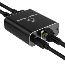 1000Mbps High Speed Ethernet Cable Splitter 1 in 2 Out,LAN Splitter with USB ...