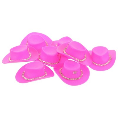 10 Pcs Cowboy Hat Toy Accessories Mini Hats for Crafts Miniature