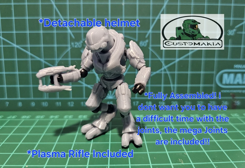 CUSTOMAKIARTS WAVE 2 HALO REACH ELITES, General, Spec Ops, Ranger FIGURES PACK. - Image 3 of 4