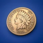 1861 Indian Head Cent - EXCELLENT LIGHTLY CIRCULATED - FULL LIBERTY