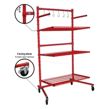 PRO-TEK BODY SHOP RACK WITH 3 SHELVES