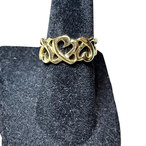 Tiffany & Co Triple Loving Hearts Ring 18K G (750)