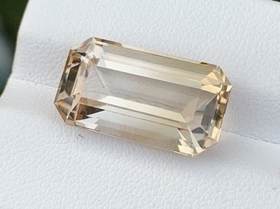 Stunning 16.9ct Loose Gemstone Champagne Topaz 19mm Emerald Cut Octagon -African