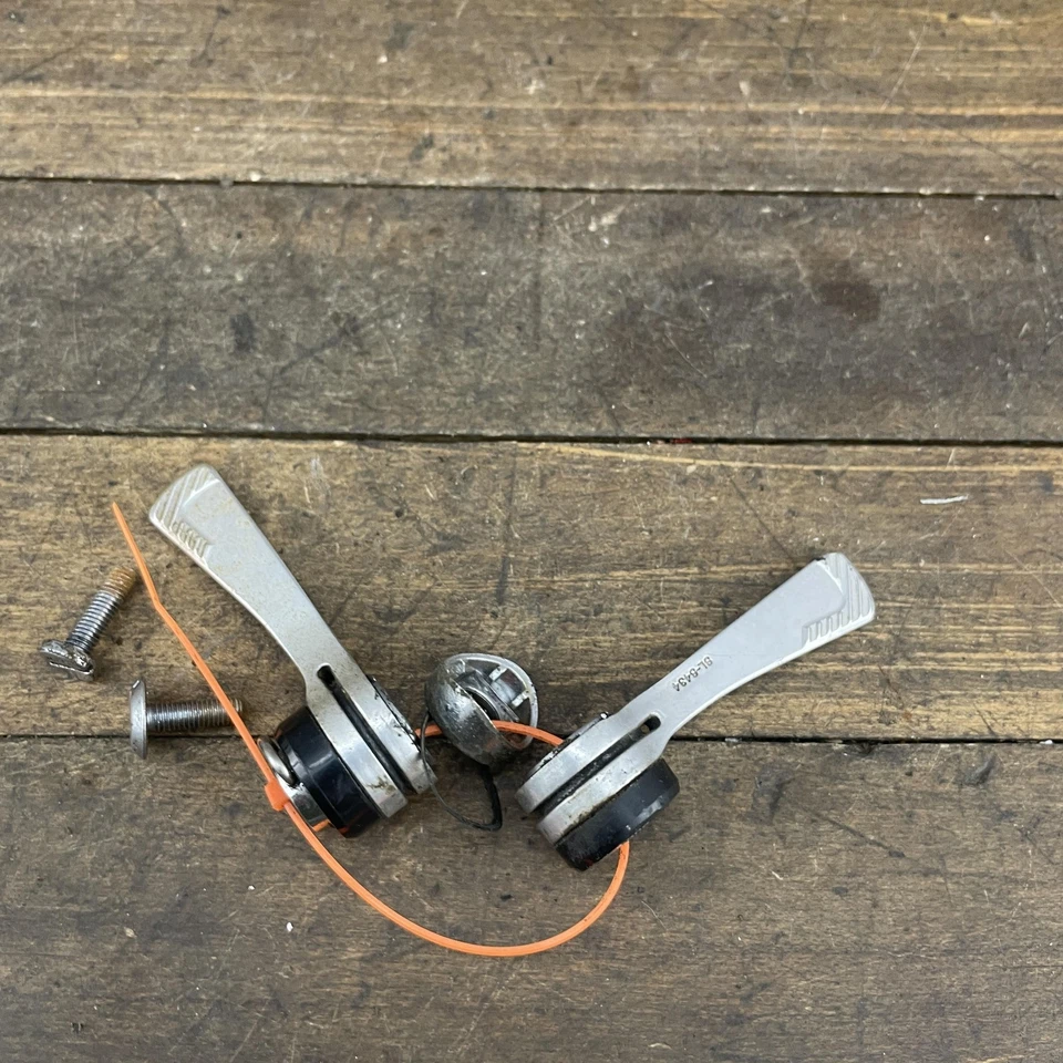 Vintage Shimano SL-S434 Light Action Friction Downtube Shifters 6 Speed Pair - Image 4 of 4