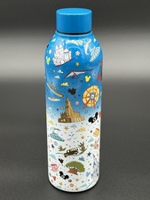 Disney Mickey Mouse Mickey Icons Blue Illustrated Bottle w/ Screw Top Lid
