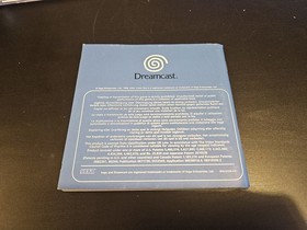 Crazy Taxi Dreamcast manual booklet instructions
