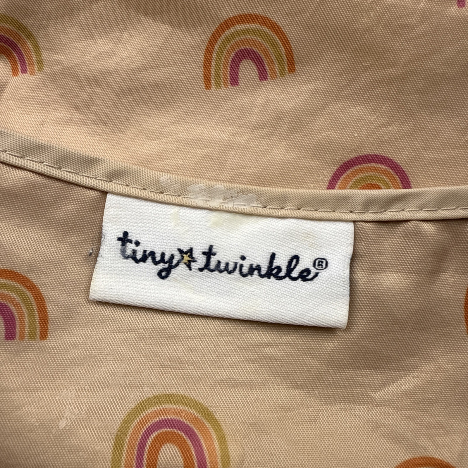 Tiny Twinkle Mess-Proof Bibs Set Of 2 Rainbow Unicorn Small 6- 24 Months