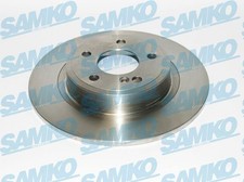 SAMKO 2x Bremsscheibe hinten voll für Mercedes-Benz CLA Coupe C117 B-Klasse