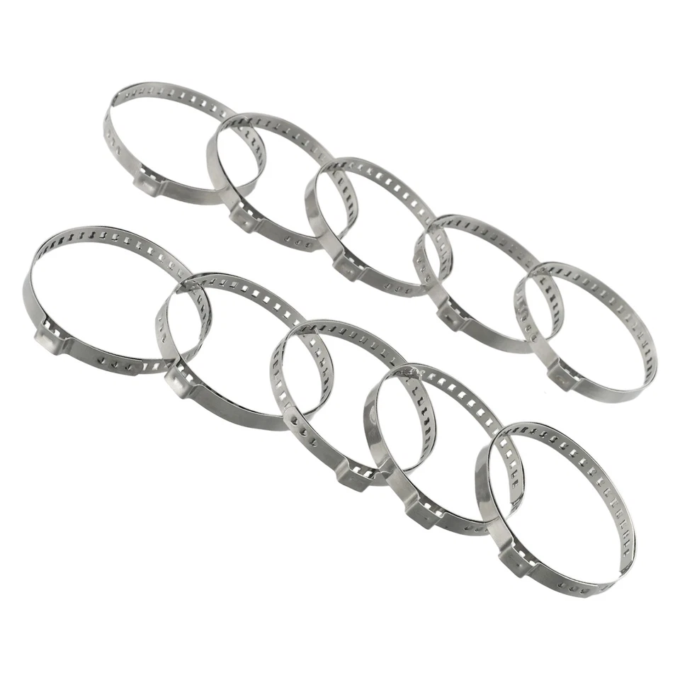 Car Large Clamps Part Replacement Stainless Steel 10pcs Car Accessories - Image 3 of 4