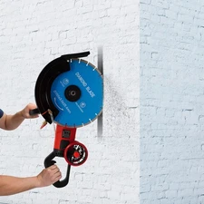 Electric Concrete Cutter Saw, Circular Saw with Saw Blade and Rolling Pulley HOT