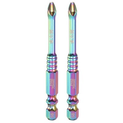 2 Stück Anti-Rutsch Phillips Schraubendreherbit PH2 1/4'' Schaft für Magnet