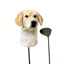 Buttercream Labrado Dog Head Golf Club Headcover for Driver Woods