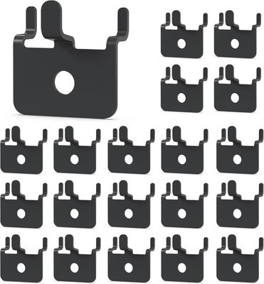 HUHOLE 20 Pack Pegboard Picture Hangers Black Powder Coated Metal U-Shape Dis...