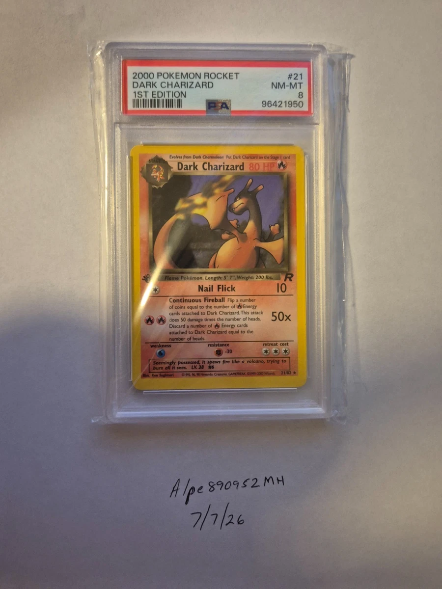 Charizard Pokémon TCG Team Rocket Rare Collectible Individual Card