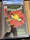 Amazing Spider-Man 72 CGC 3.0 OW/White Pages (Classic Romita Shocker Cover)
