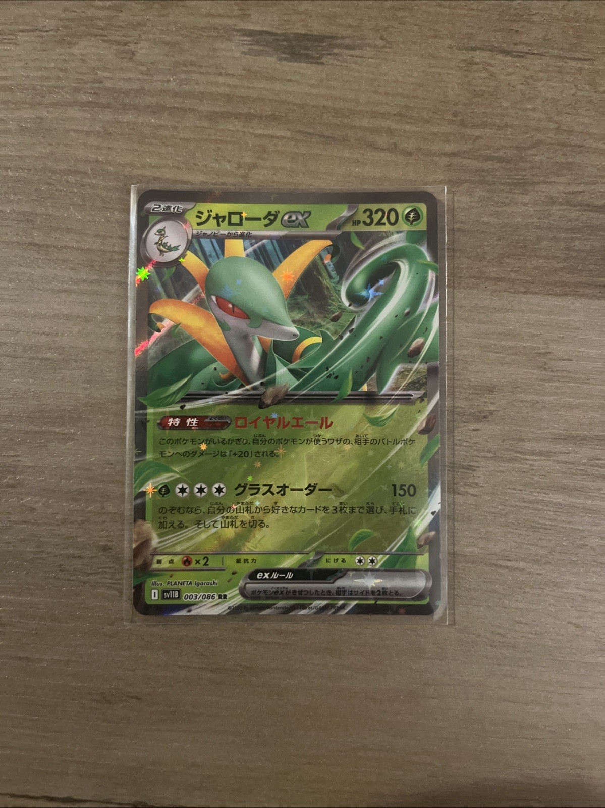Pokémon TCG Serperior EX Double Rare 003/086 Japanese Black Bolt NM