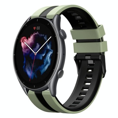 SimpleThings Cinturino Per Amazfit Helio | Silicone 22 Mm Con Telaio Metallico - 4