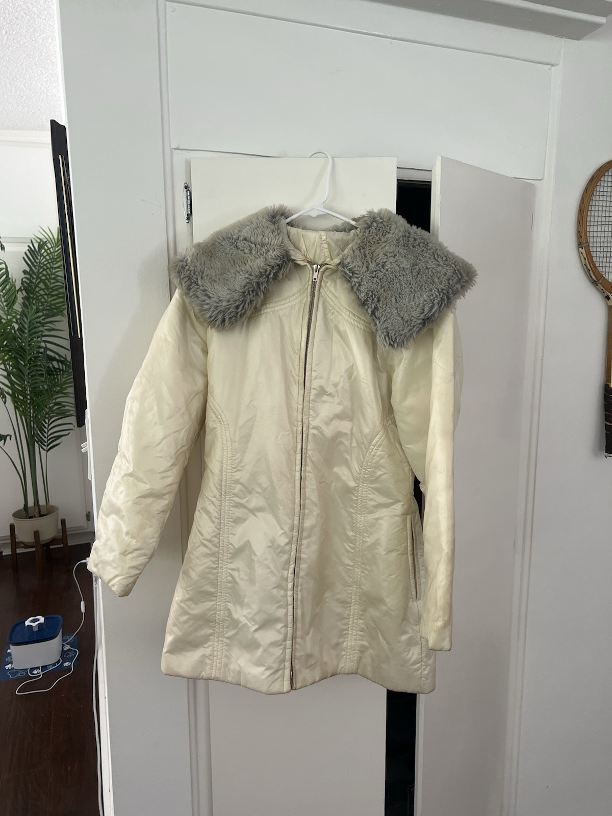 Vintage Faux Fur Collar Parka
