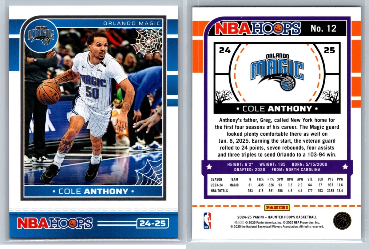Cole Anthony Trading Cards for sale | eBay