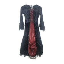 Girl's Gothic Vampira Costume Halloween Size 10