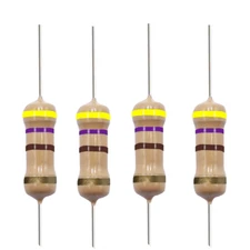 10 Pack~100PACK  470 Ohm Ω  5% Tolerance 1/2W 0.5 Watt Carbon Film Resistor