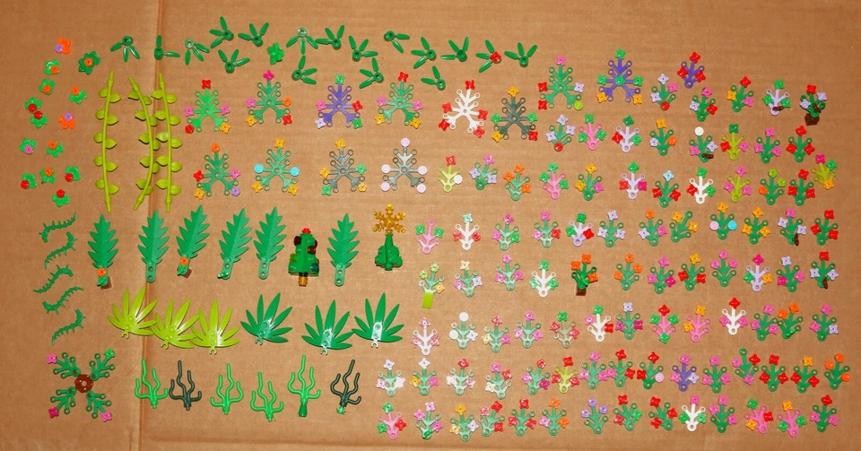 Lego LOTE A GRANEL: 2417 2518 plantas hojas flores verde árbol jardín botánico Foto 3 de 4