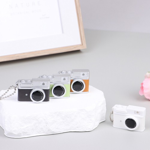 1:12 Miniature Vintage Leather Wind Camera For Doll House Decoration Accessories - Picture 9 of 12