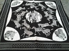 new BANDANA HANKY ZEBRA ANIMAL PRINT WESTERN COTTON COWBOY BIKER HIPPIE SCARF