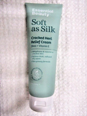 ESSENTIAL BEAUTY~~SOFT AS SILK~~CRACKED HEEL RELIEF CREAM 8 OZ 110