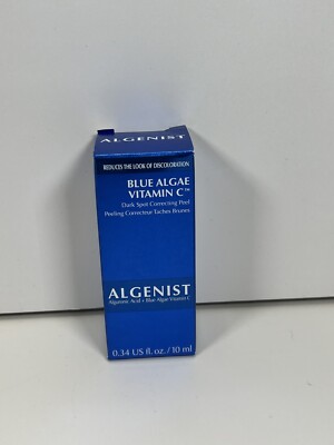   NIB Algenist Blue Algae Vitamin C Dark Spot Correcting Peel .34oz/10ml  